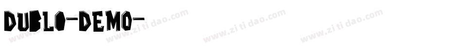 Dublo-DEMO字体转换