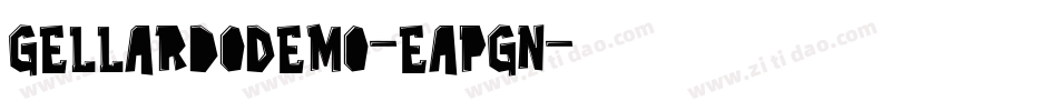 GellardoDemo-Eapgn字体转换