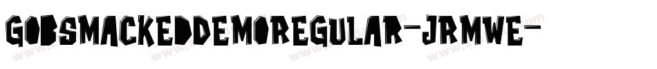 GobsmackedDemoRegular-JRmwE字体转换