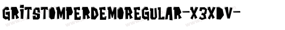 GritstomperDemoRegular-x3xdV字体转换