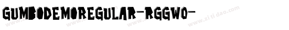 GumboDemoRegular-rggwO字体转换