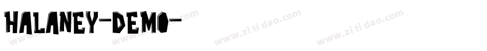 Halaney-Demo字体转换