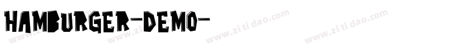 Hamburger-DEMO字体转换