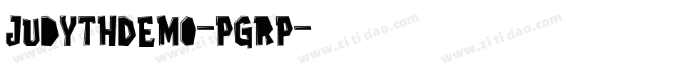 JudythDemo-PgrP字体转换