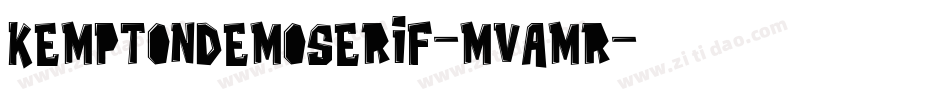 KemptonDemoSerif-MVAmr字体转换