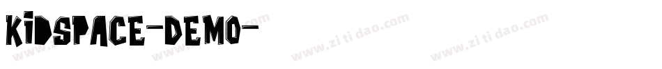 Kidspace-DEMO字体转换