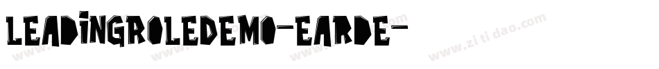 LeadingRoleDemo-Earde字体转换