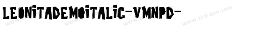 LeonitaDemoItalic-vmnpD字体转换