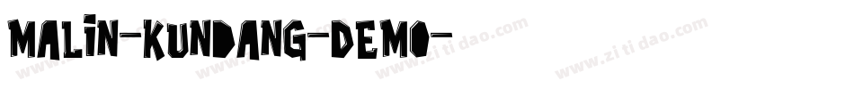 Malin-Kundang-Demo字体转换
