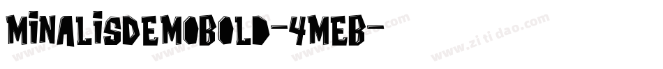 MinalisDemoBold-4meB字体转换