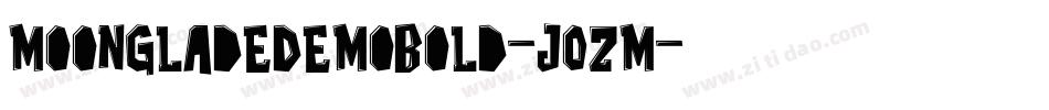 MoongladeDemoBold-jOzM字体转换