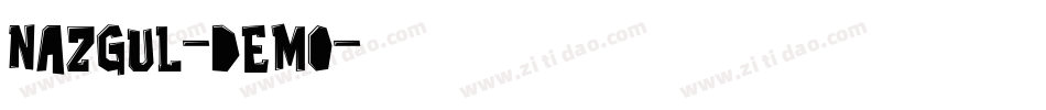 Nazgul-demo字体转换