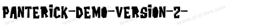 Panterick-Demo-Version-2字体转换