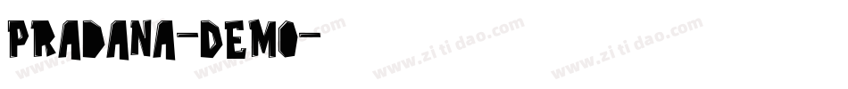 Pradana-Demo字体转换