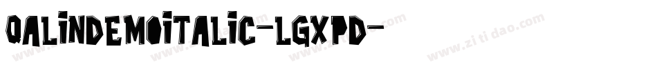 QalinDemoItalic-lgxpD字体转换
