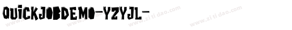 QuickjobDemo-YzyJL字体转换