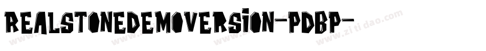 RealstoneDemoVersion-PDBP字体转换