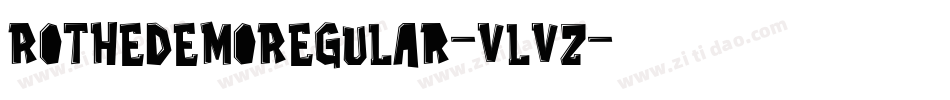 RotheDemoRegular-vLvZ字体转换