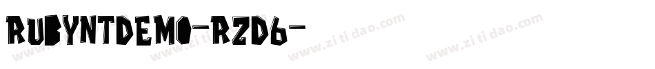 RubyntDemo-RzD6字体转换