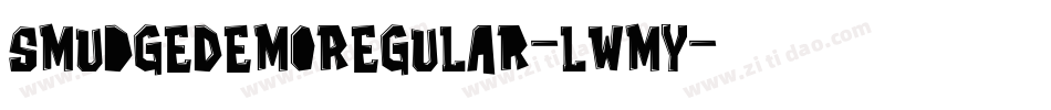 SmudgeDemoRegular-lWmy字体转换