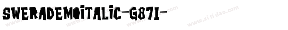 SweraDemoItalic-g871字体转换
