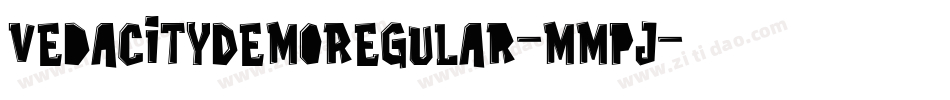 VedacityDemoRegular-mMpj字体转换 VedacityDemoRegular-mMpj字体转换