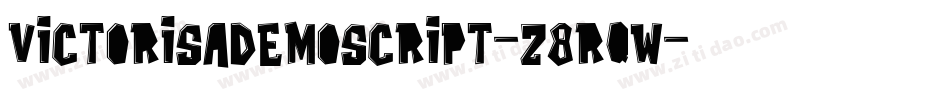 VictorisaDemoScript-z8rqw字体转换 VictorisaDemoScript-z8rqw字体转换
