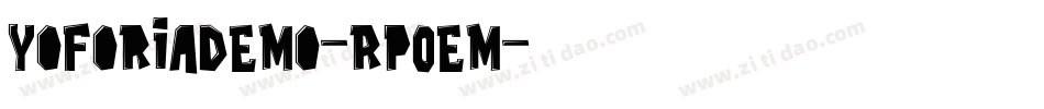 YoforiaDemo-Rp0eM字体转换