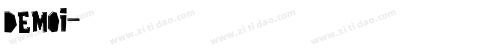 demoi字体转换