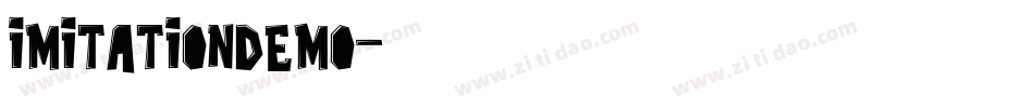 imitationDemo字体转换