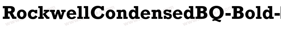RockwellCondensedBQ-Bold字体转换
