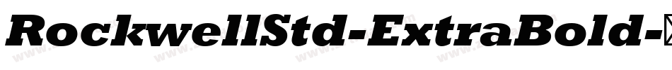 RockwellStd-ExtraBold字体转换