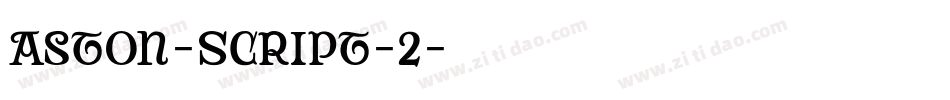 Aston-Script-2字体转换