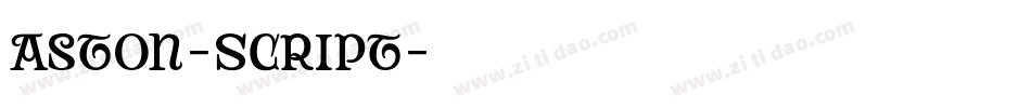 Aston-Script字体转换