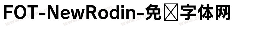 FOT-NewRodin字体转换