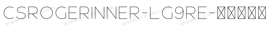 CsRogerInner-lg9re字体转换