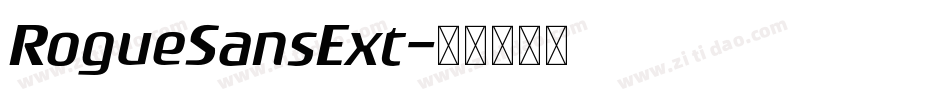RogueSansExt字体转换