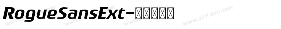 RogueSansExt字体转换