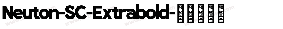 Neuton-SC-Extrabold字体转换