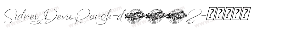 SidneyDemoRough-d993Z字体转换