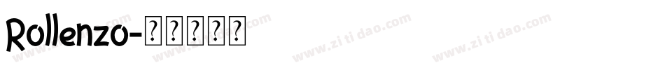 Rollenzo字体转换