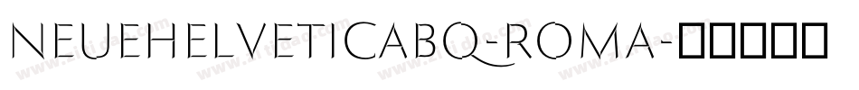 NeueHelveticaBQ-Roma字体转换