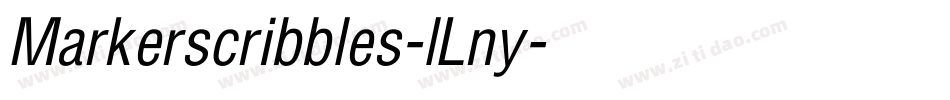 Markerscribbles-lLny字体转换
