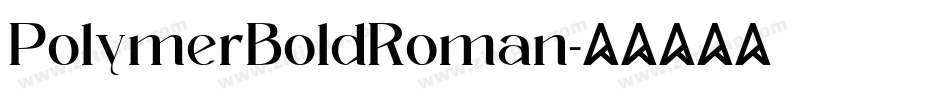 PolymerBoldRoman字体转换
