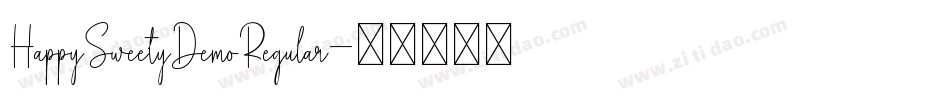 HappySweetyDemoRegular字体转换
