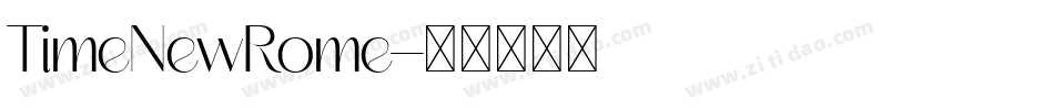 TimeNewRome字体转换