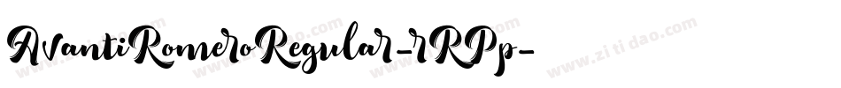 AvantiRomeroRegular-rRPp字体转换
