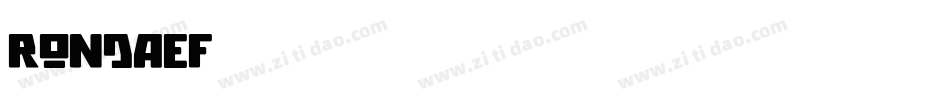 RondaEF字体转换