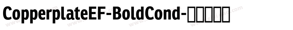 CopperplateEF-BoldCond字体转换