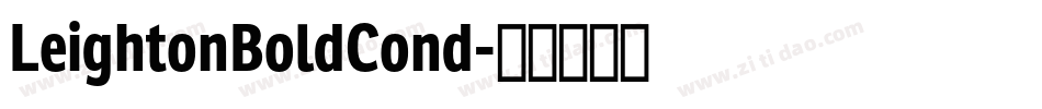 LeightonBoldCond字体转换